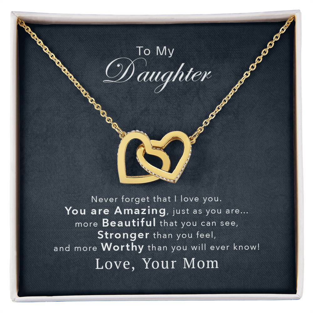 Collection Daughter - You'Re Amazing Interlocking Hearts Necklace