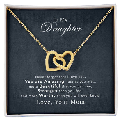 Collection Daughter - You'Re Amazing Interlocking Hearts Necklace