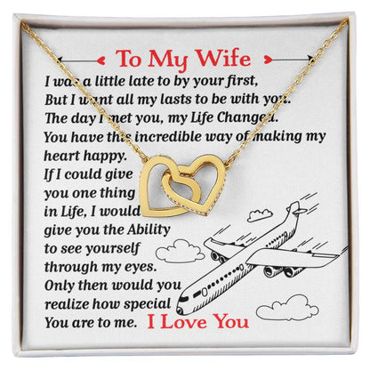 Pilot'S Wife- Interlocking Heart Necklace Interlocking Hearts Necklace