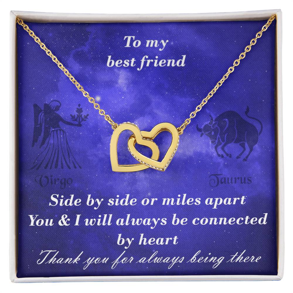 Virgo To Taurus Best Friend Interlocked Hearts Necklace Interlocking Hearts Necklace