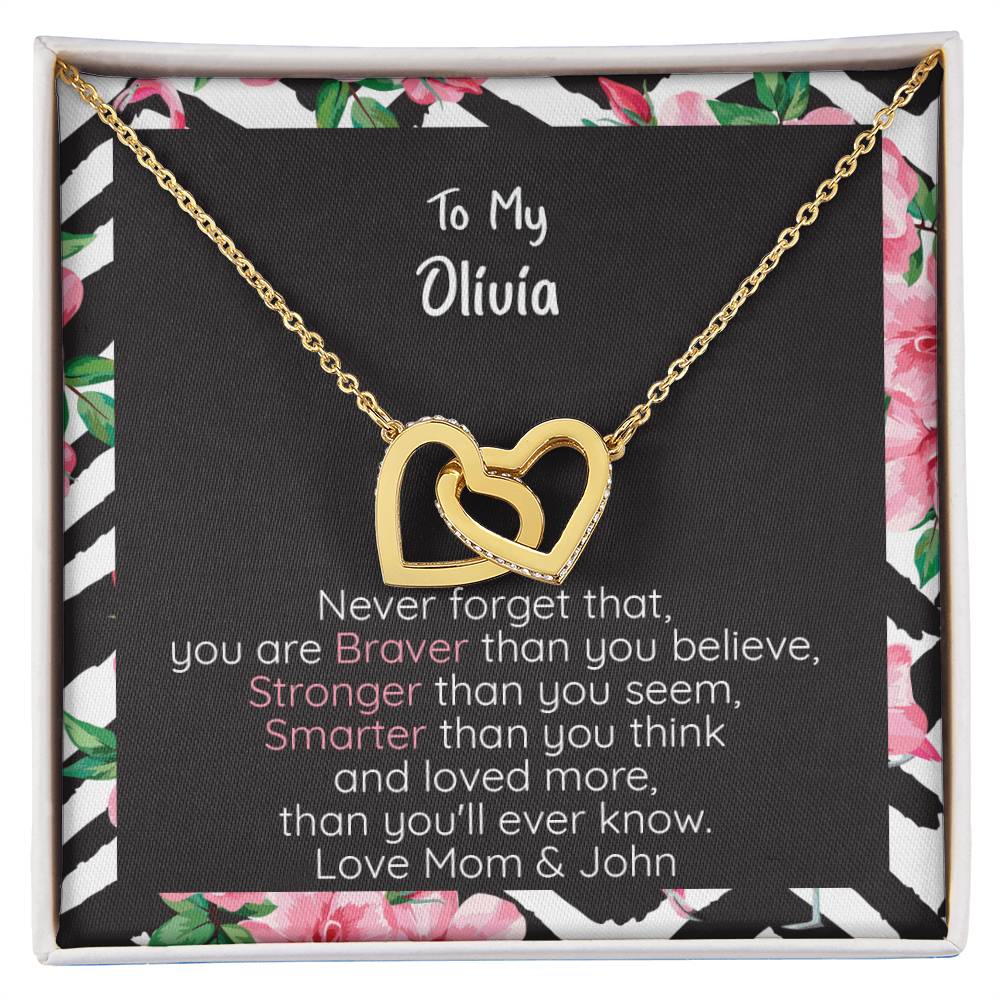 Olivia Braver Interlocking Hearts Necklace