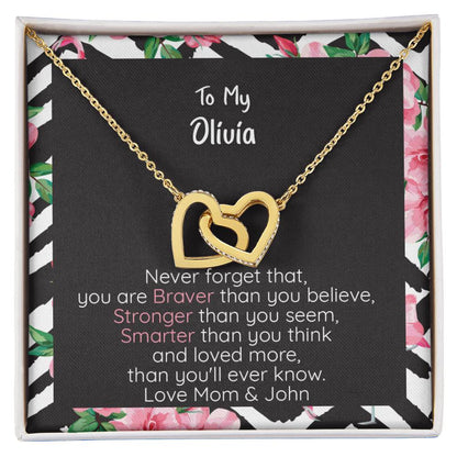 Olivia Braver Interlocking Hearts Necklace