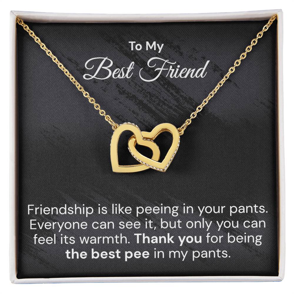 Funny Gift For Your Best Friend - Interlocked Hearts Necklace Interlocking Hearts Necklace