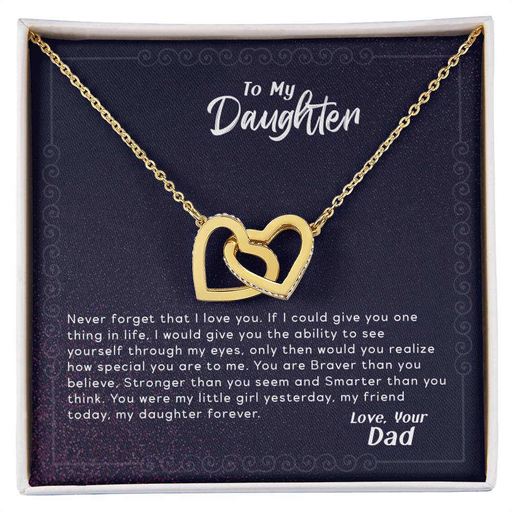 See Yourself Through My Eyes - Interlocking Hearts Necklace