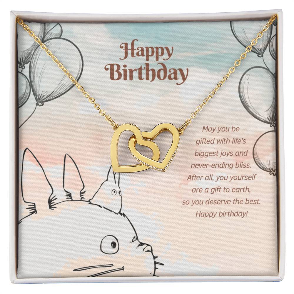 Biggest Joy And Never-Ending Bliss - Interlocking Hearts Necklace