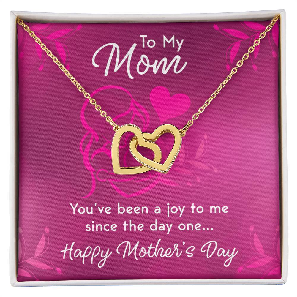 To My Mom Interlocking Hearts Necklace