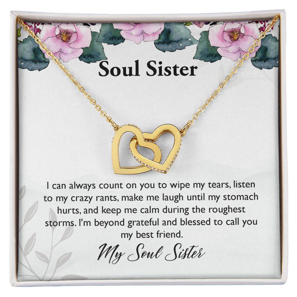 My Soul Sister Interlocking Hearts Necklace