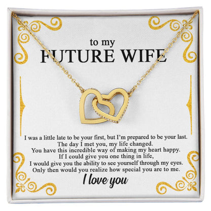To My Future Wife - Lovecube - So89 Interlocking Hearts Necklace