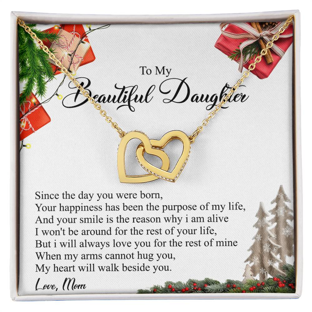 Your Happiness Has Been The Purpose Of My Life - Interlocking Heart Necklace Interlocking Hearts Necklace