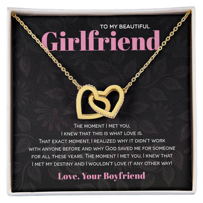 Interlocking Hearts - God Saved Me For You Interlocking Hearts Necklace