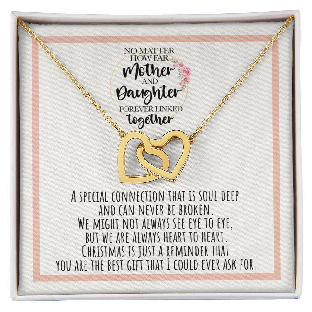 Mother And Daughter Forever Linked Together A Connection That Is Soul Deep Interlocking Hearts Necklace
