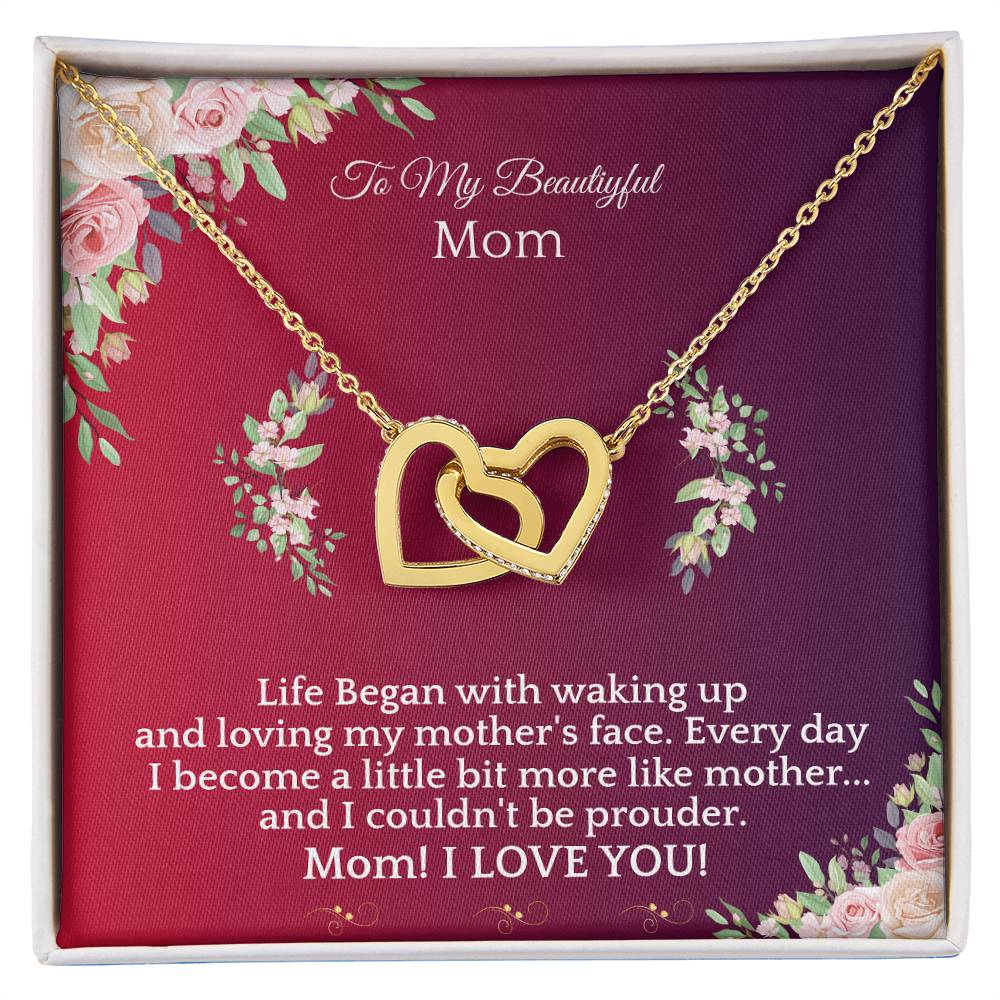 Never Ending Love-Necklace Interlocking Hearts Necklace