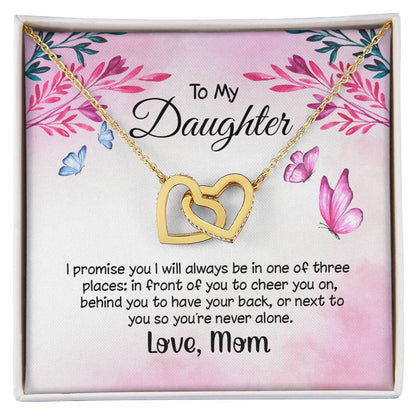 Gift For Daughter From Mom Daughter Gift From Mom To My Daughter Daughters Birthday Unique Grown Up Daughter Interlocking Hearts Necklace