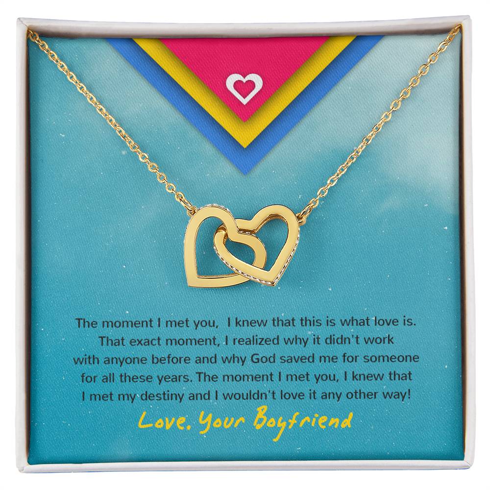 Interlocking Hearts - Moment Necklace For Gf Interlocking Hearts Necklace