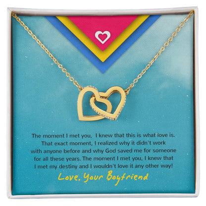 Interlocking Hearts - Moment Necklace For Gf Interlocking Hearts Necklace