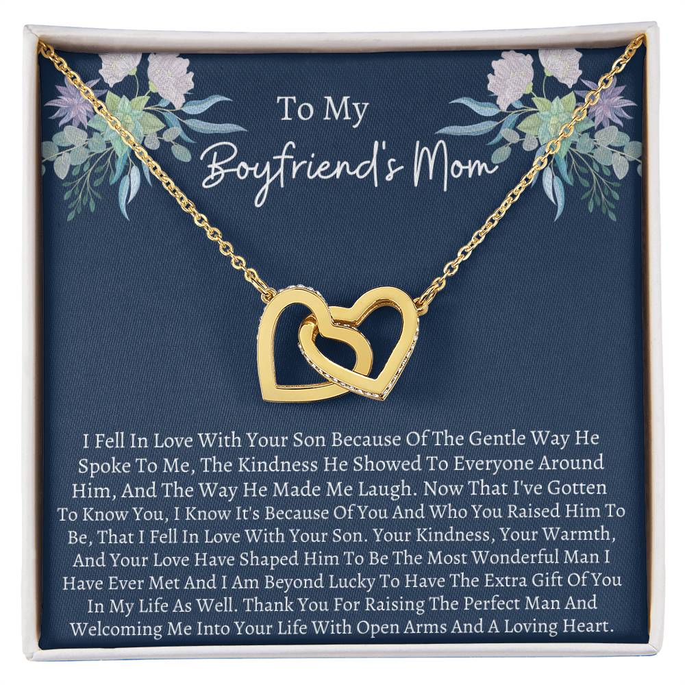 Boyfriend Mom Interlocking Interlocking Hearts Necklace