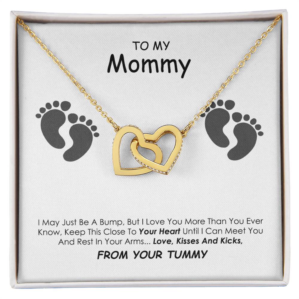 To My Mom-Personalized Gift For Mom Mothers Day Gift Necklace For Mom Mother'S Day Gift Gifts For Mom Mom Necklace To My Mom Best Mom Interlocking Hearts Necklace