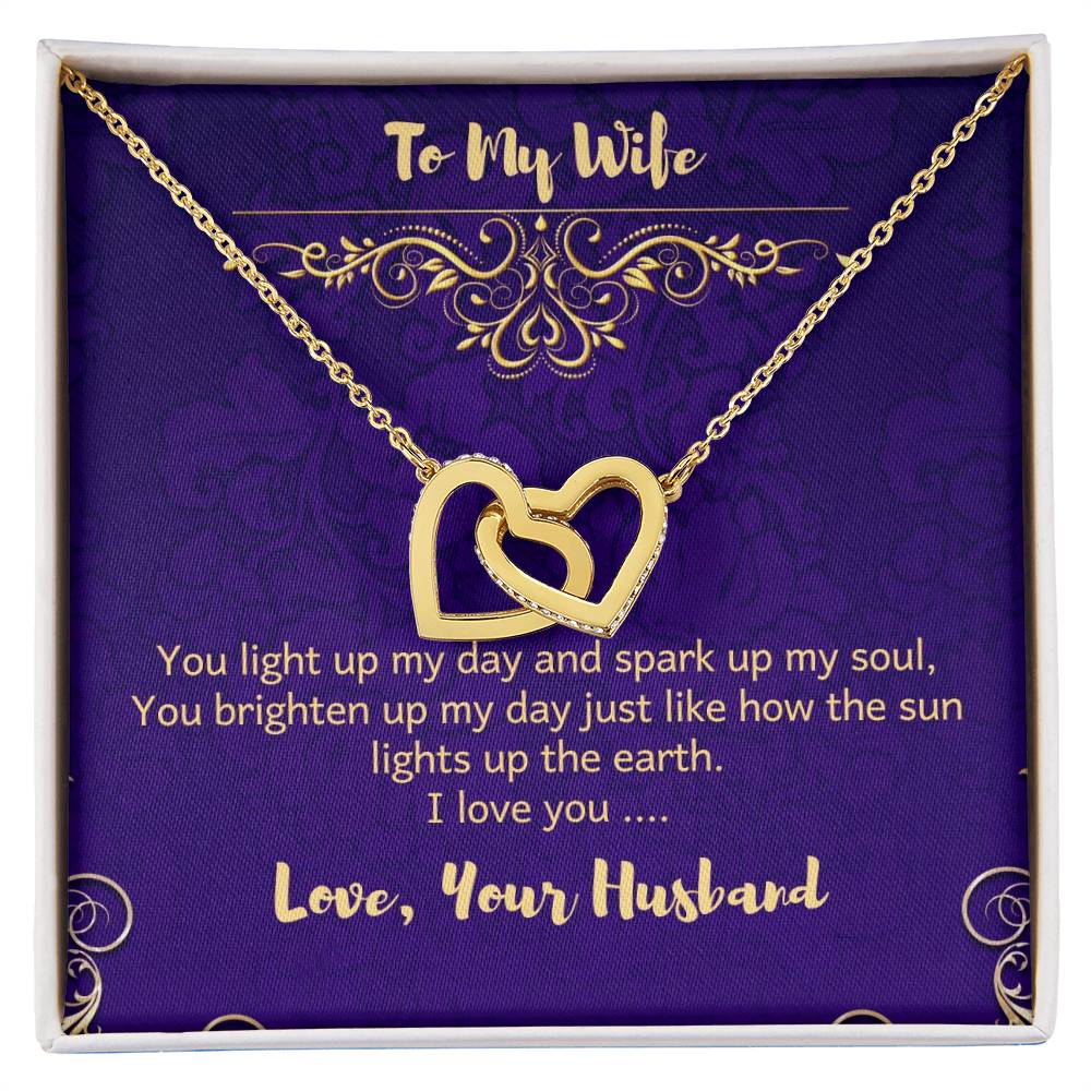 Sparkling Two Hearts Interlocked Necklace Interlocking Hearts Necklace