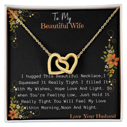 NE93E7~1 Interlocking Hearts Necklace