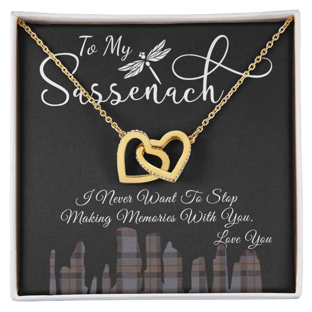 To My Sassenach - Interlocking Heart Interlocking Hearts Necklace