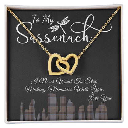 To My Sassenach - Interlocking Heart Interlocking Hearts Necklace