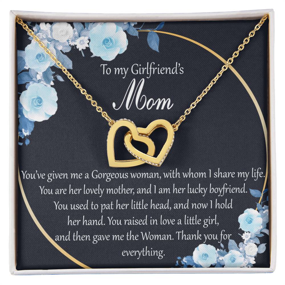 Interlocking Hearts To My Girlfriend’S Mom You’Ve Given Me A Gorgeous Woman With Whom I Share My Life Interlocking Hearts Necklace