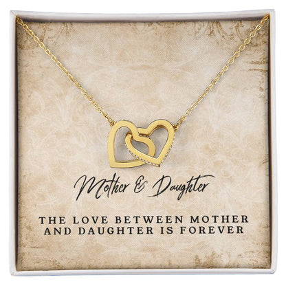 Mother & Daughter - Forever Love Necklace Interlocking Hearts Necklace