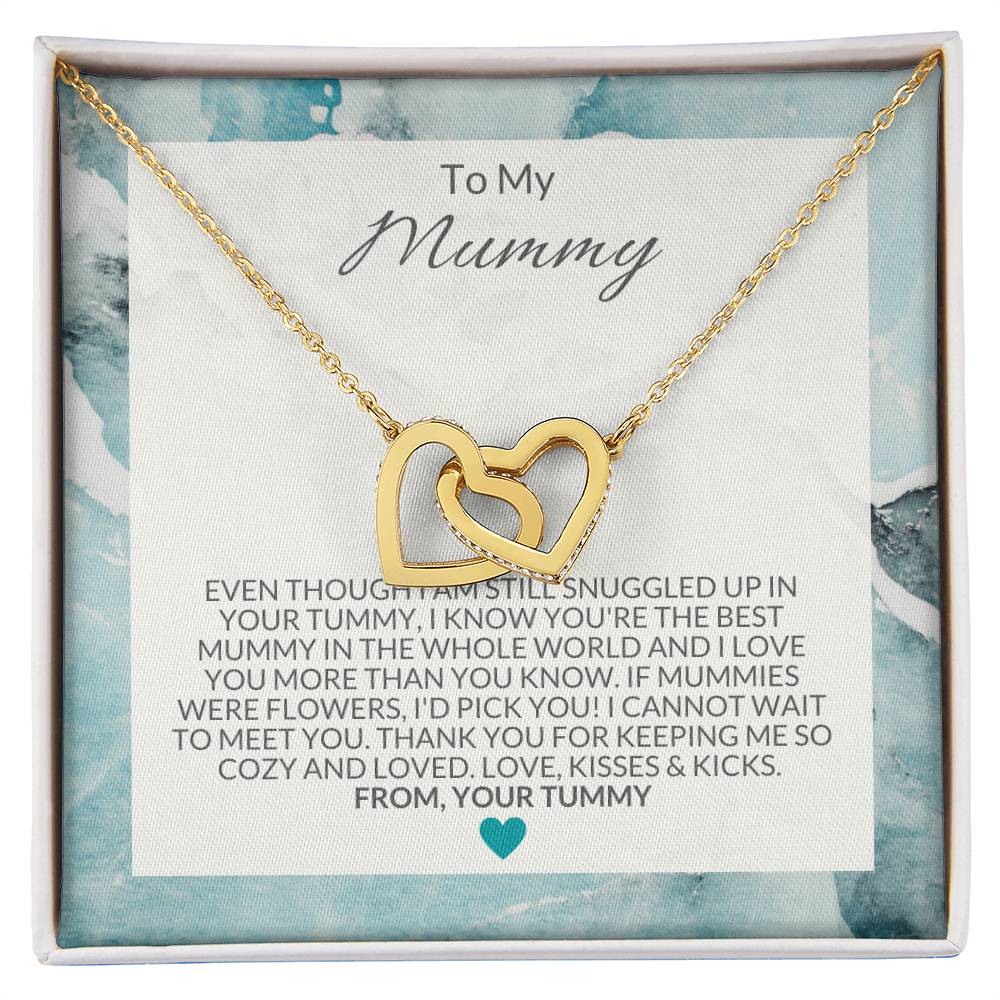 To My Mummy Necklace Interlocking Hearts Necklace
