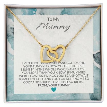 To My Mummy Necklace Interlocking Hearts Necklace