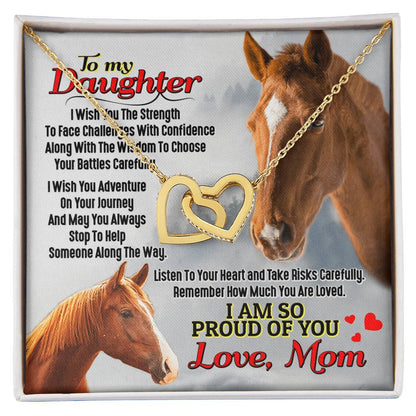 Horse Lover'S Daughter - Interlocking Heart Necklace Interlocking Hearts Necklace