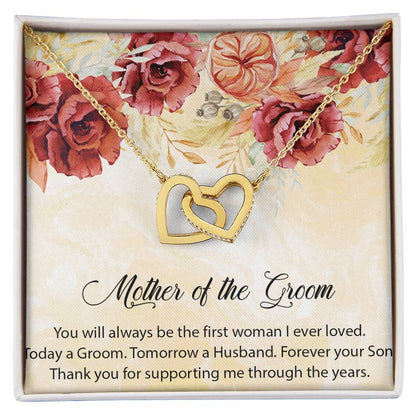 Mother Of The Groom Necklace Mom Of The Groom Wedding Giftmother In Law Interlocking Hearts Necklace Giftpersonalized Mother Of The Groom
