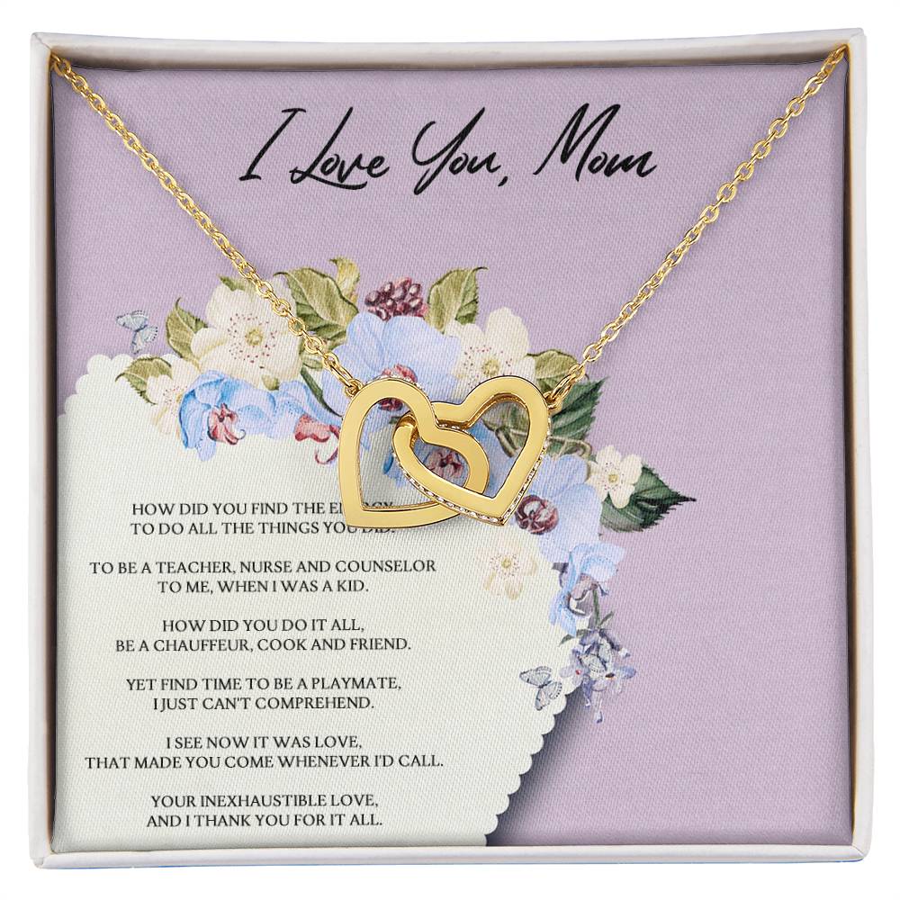 How Did You Do It Interlocking Hearts Necklace
