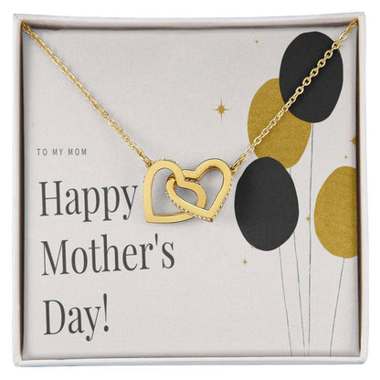To My Mom Interlocking Hearts Necklace