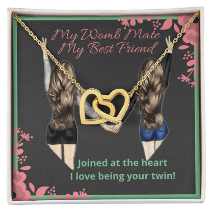 Joined At The Heart Interlocking Hearts Necklace