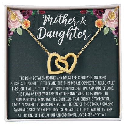 Mother & Daughter Interlocking Hearts Necklace