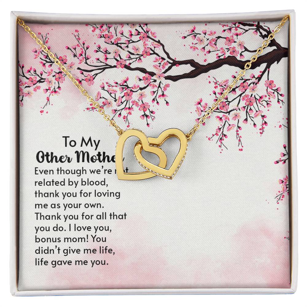 To My Mother - Interlocking Hearts Necklace