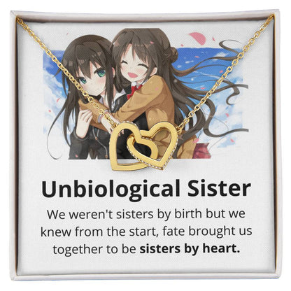 Sisters By Heart - Necklace Interlocking Hearts Necklace