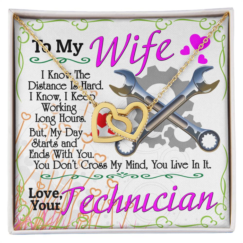 Technician'S Wife - Interlocking Heart Necklace Interlocking Hearts Necklace