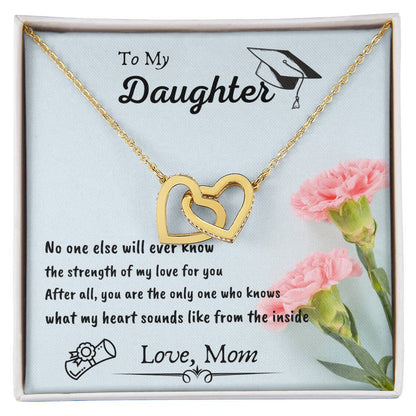 Interlocking Hearts Graduation Gift For Daughter By Mom Interlocking Hearts Necklace