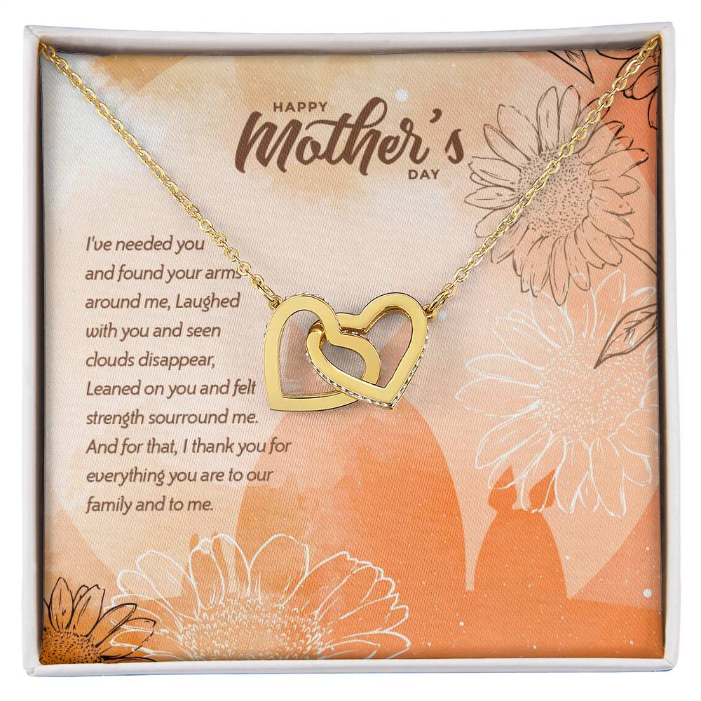 Special Edition Thank You For Everything - Happy Mothers Day Interlocked Hearts Necklace Tm2V5 Interlocking Hearts Necklace