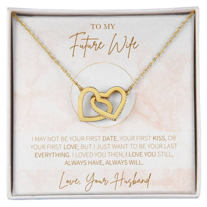 Hearts Necklace Gift For Future Wife Gift For Her Interlocking Hearts Necklace