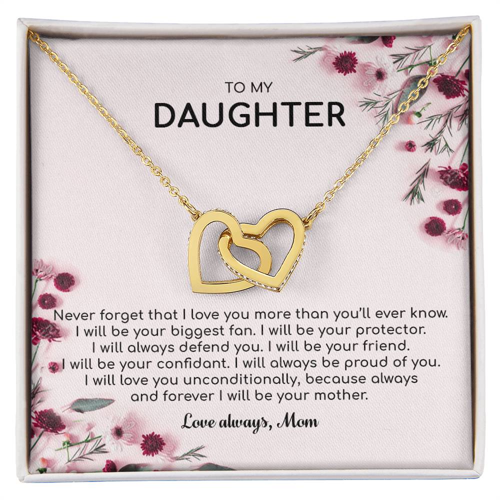 Forever I Will Be Your Mother - Interlocking Hearts Necklace