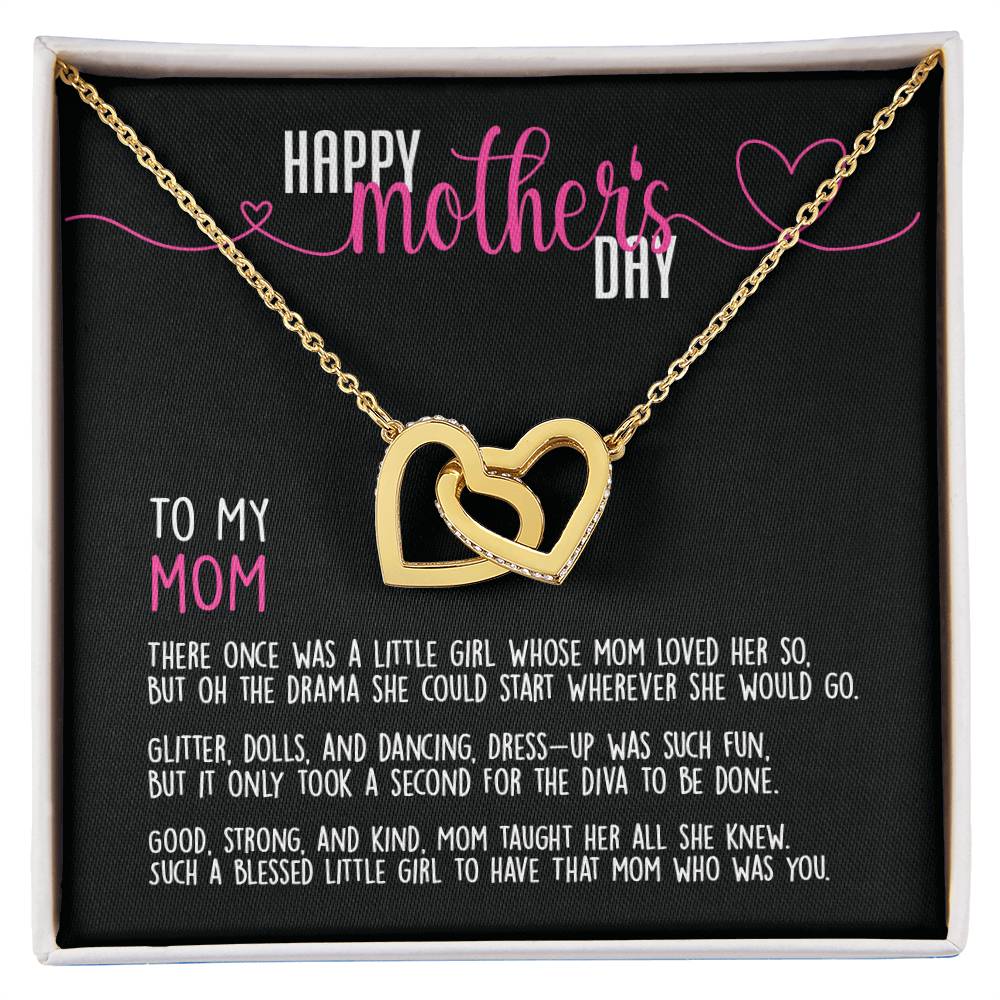 Limited Time - Happy Mother'S Day To My Mom - Necklace Interlocking Hearts Necklace