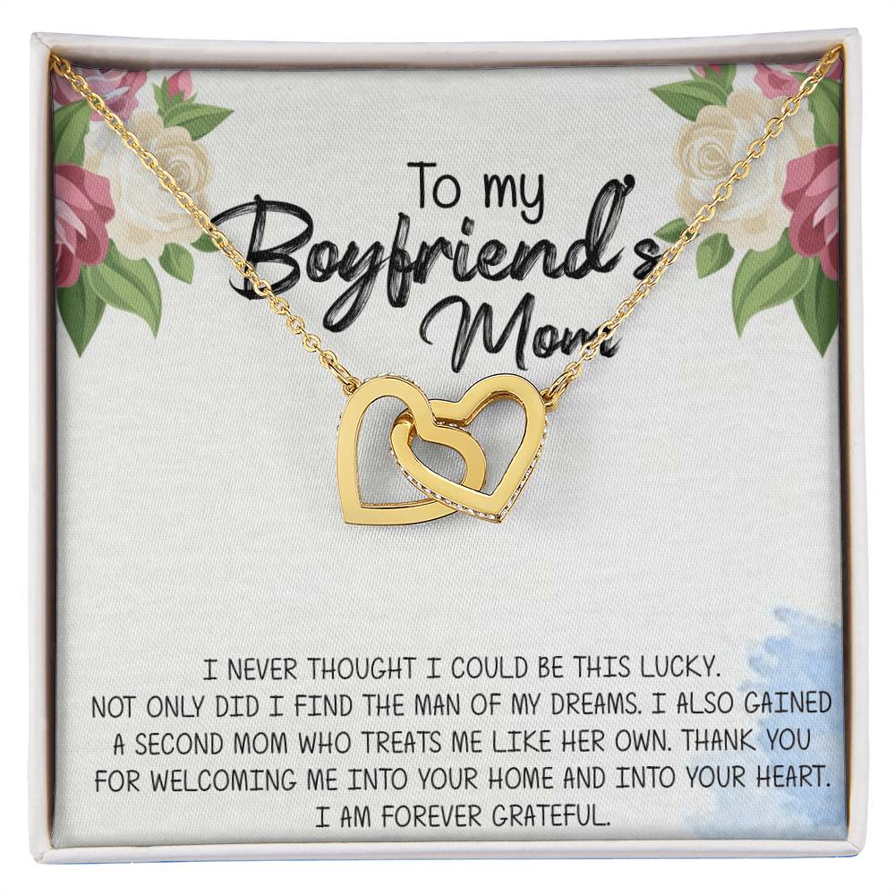 Gift For Boyfriend'S Mom Boyfriend'S Mom Gift To My Boyfriends Mom Gift Mother'S Day Gift For Boyfriends Mom Boyfriend Mom Gift Interlocking Hearts Necklace
