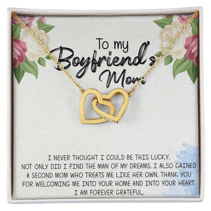 Gift For Boyfriend'S Mom Boyfriend'S Mom Gift To My Boyfriends Mom Gift Mother'S Day Gift For Boyfriends Mom Boyfriend Mom Gift Interlocking Hearts Necklace