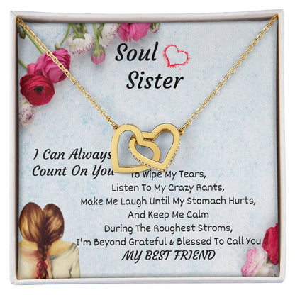 Soul Sister Interlocking Heart Necklace Interlocking Hearts Necklace