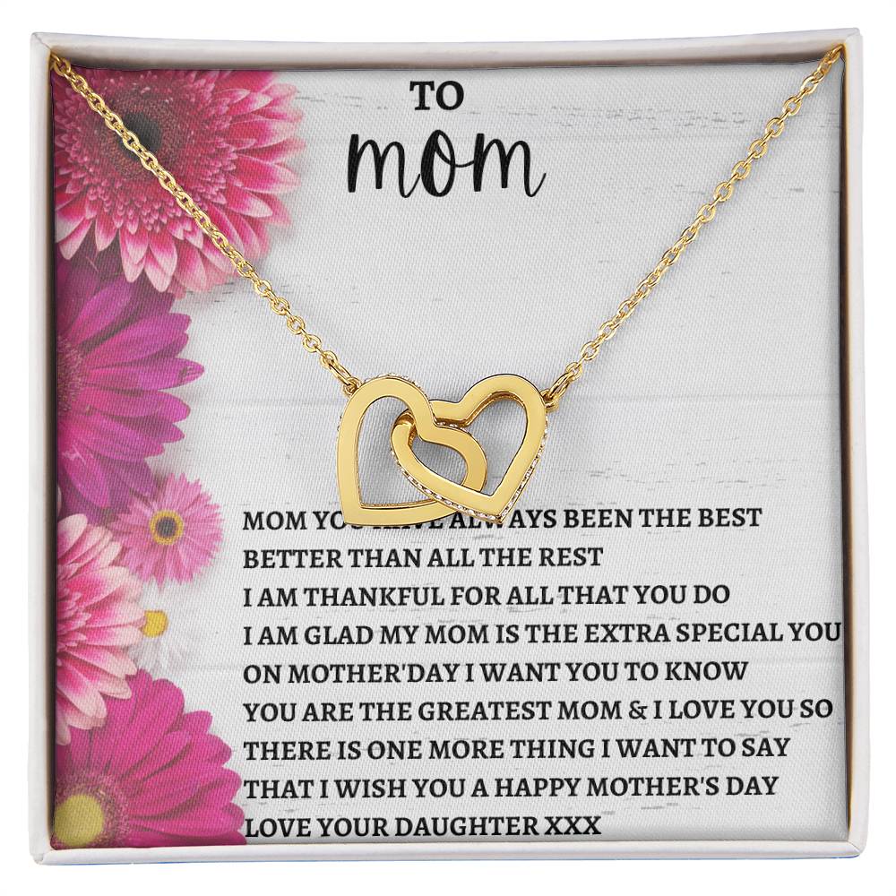 Limited Mothers Day Stock Interlocking Hearts Necklace