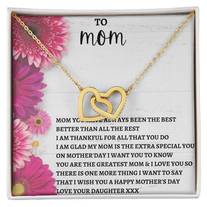 Limited Mothers Day Stock Interlocking Hearts Necklace