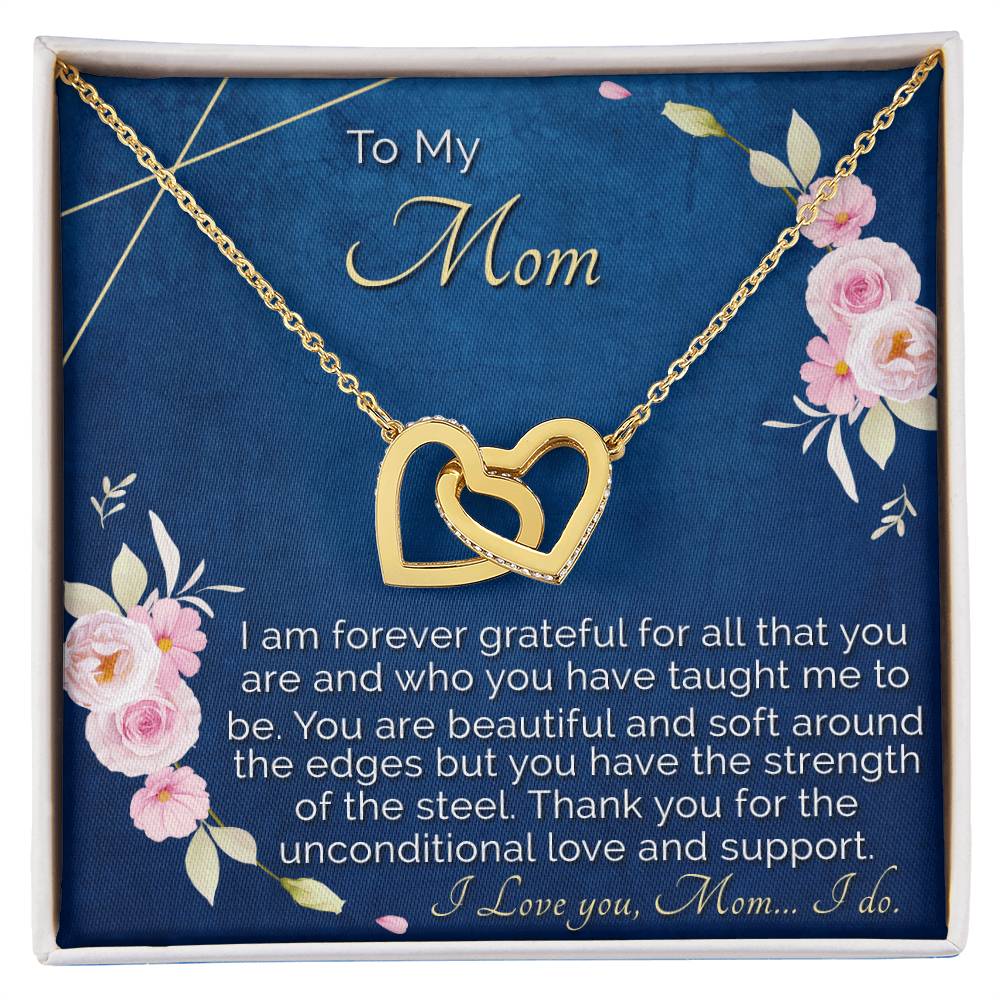 Mother'S Day Gift From Daughter To Mom Love Gift For Mom Interlocking Hearts Necklace