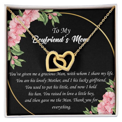 To Boyfriend'S Mom Interlocked Necklace Interlocking Hearts Necklace